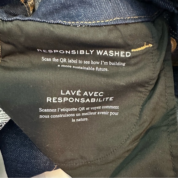 FRAME Denim Oversized Button Detail Dark Blue Denim Mini Dress Women Size XS - Picture 8 of 12